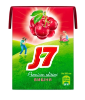 Сок J7 Энергия фруктов вишневый т-п 0,2мл