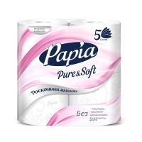 Туал_бумага Papia Pure&Soft 5-х сл 4шт