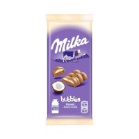 Шок-плит Milka 92г bubbles мол пористый с кокосом