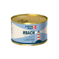 Консервы Азбука Моря Сардина Иваси натуральная ж б 245гр