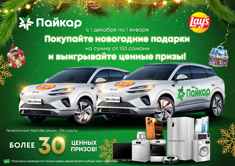 Покупайте новогодние подарки и выиграйте ценные призы!