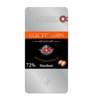 Шок-плит Bucheron 100г горький с фундуком ж-б 72%