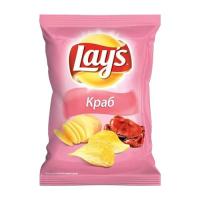 Чипсы Lays 70-80 г. краб