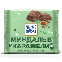 Шокплит Ritter Sport 100г миндаль в карамели
