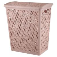 Корзина д белья Kleeplex Fiori со сьемной крышкой 35л бежевый топаз