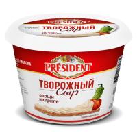 Сыр творожный President 140г Овощи на гриле