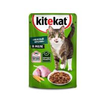 Корм д-кошек Kitekat 85г желе с кроликом