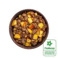 Картофель жарен с грибами и луком (порц)