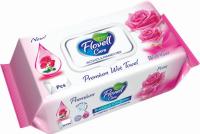 Влаж-салф Flovell care 120шт Роза