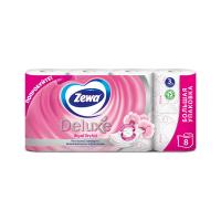Туал_бумага Zewa Deluxe 8шт Royal orchid 3сл