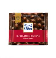 Шокплит Ritter Sport темный с цельным орехом 100г