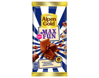 Шок-плит Alpen Gold 140-150г Max Fun марм. со вкусом колы