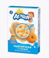 Дет-каша Агуша 200г молочная пшеничная с тыквой