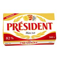 Масло Сливочное President 82% 360г