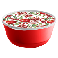 Миска Bergamo 3л с крышкой с декором