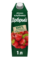 Сок Добрый 1л Яблоко,клубника
