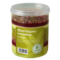 Десерт Фисташковый с малиной в банке 1шт