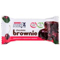 Пирожное Rex протеиновое Brownie Вишневое 50гр
