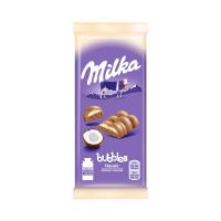 Шок-плит Milka 92г bubbles мол пористый с кокосом