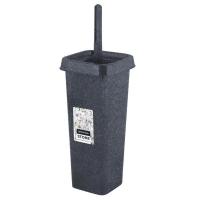 Набор д туалета Stone закрыт (ершик+подстав) темный камен (1)