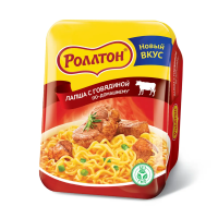 Лапша Роллтон по-домашнему с говядиной 90г (конт)