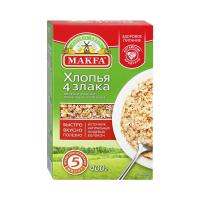 Хлопья овсяные Макфа 4 злака 400г