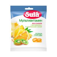 Леденцы Sula без сахара мультивитамин 60г