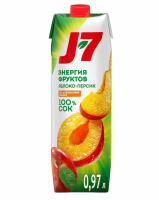 Сок J7 яблоко-персик т-п 970мл