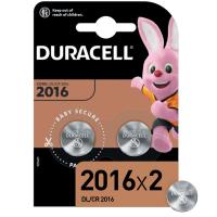 Батарейки Duracell CR2016 Литиевый 2шт