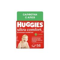Влаж салф Huggies Ultra comfort Aloe 56шт