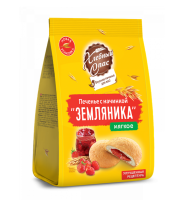 Печенье Хлебный спас с нач Земляника 200г