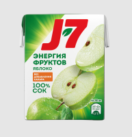Сок J7 Энергия фруктов яблочный т-п 0,2мл