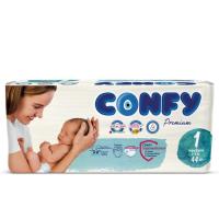 Подгузники Confy 1 newborn 2-5кг 44шт