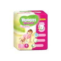 Подгузники-трусики HUGGIES №4 17шт д дев 8-14кг