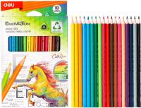 Карандаши Deli Enovation С113-18 18 цветов