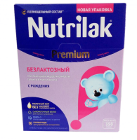 Дет,смесь Nutrilak Premium Безлактозный 0+ 350г