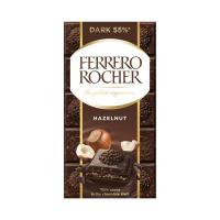 Шок-плит Ferrero Rocher 90г Горкий 55% шок-лесной орех