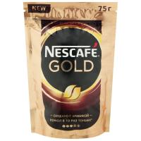 Кофе Nescafe Gold с доб. молотого кофе му 75гр