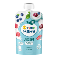 Детдесерт Фруто Няня 90г из молока и ягод яблоко и ягод д п