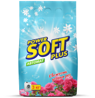 СтирПорошок Soft Plus 3кг авт свежесть долины роз