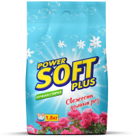 СтирПорошок Soft Plus 1,8кг руч свежесть долины роз