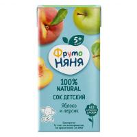 Дет сок Фруто Няня 200мл яблоко и персик т п (1)