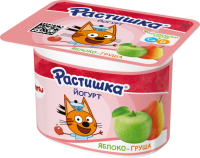 Йогурт Растишка яблоко-груша 3% 110г