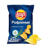 Чипсы Lays 225 г. сметана и лук