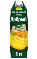 Сок Добрый 1л Банановый микс