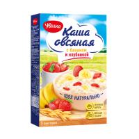 Каша овсяная Увелка 200гр с бананом и клубникой