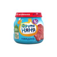 Дет-пюре Фруто Няня 80г говядина 6+ с-б