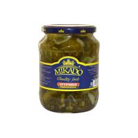 Огурчики Микадо с вишневым листом сб 680г
