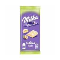 Шок-плит Milka 79г bubbles белый пористый