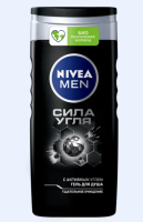 Гель д-душа Nivea 250мл муж Сила угля